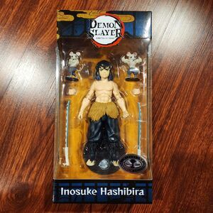 McFarlane Toys Demon Slayer Figure 7" Inosuke Hashibira Platinum Edition